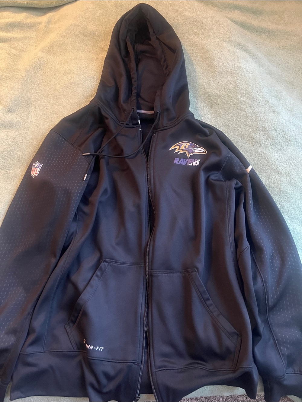 NFL Black Therma-Fit Fleece Hoodie